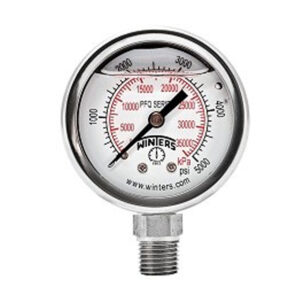 MANÓMETRO CON GLICERINA ACERO INOXIDABLE CONEXIÓN VERTICAL